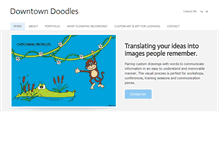 Tablet Screenshot of downtowndoodles.com